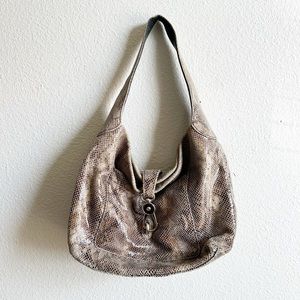 DOONEY & BOURKE Belvedere Snakeskin Pocket Shoulder Purse Bag